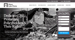 Desktop Screenshot of marrlawfirm.com
